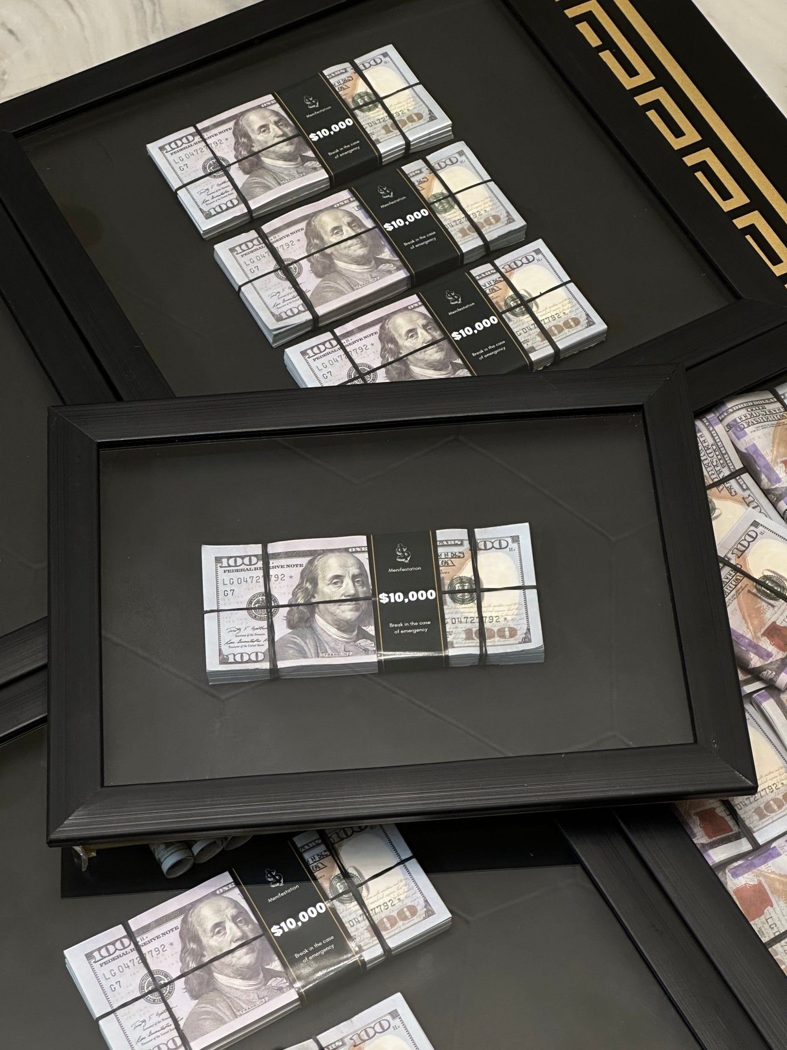 100 Dollar 3D Stacked Frame - USD (30% off) - ELLORA TECH