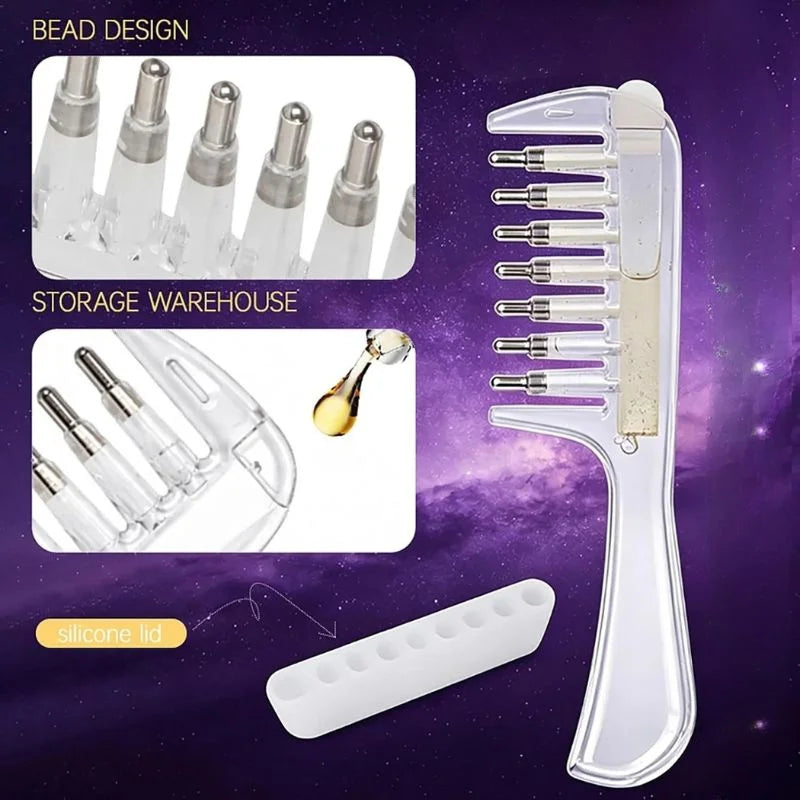 Refillable Hair Oil Applicator Comb – Leakproof Scalp Massage Brush