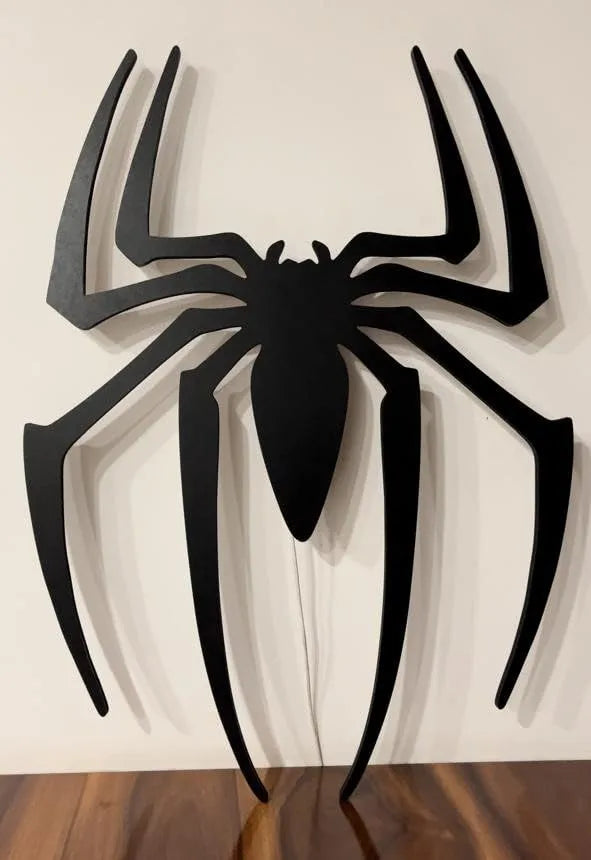 Black Spider Logo LED Light Up Wall Decoration