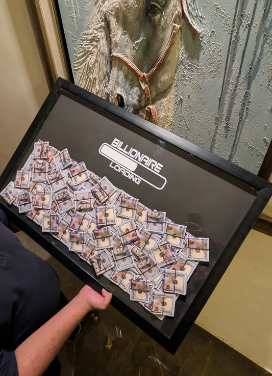 BILLIONAIRE Dollars Stacked 3D Frame [ 3ftx2ft ] - USD (20 % OFF) - Evertrend Store