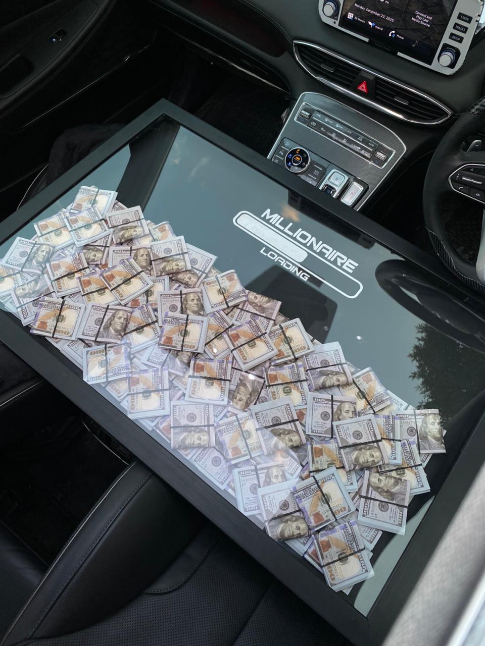 BILLIONAIRE Dollars Stacked 3D Frame [ 3ftx2ft ] - USD (20 % OFF) - MINDSTONE