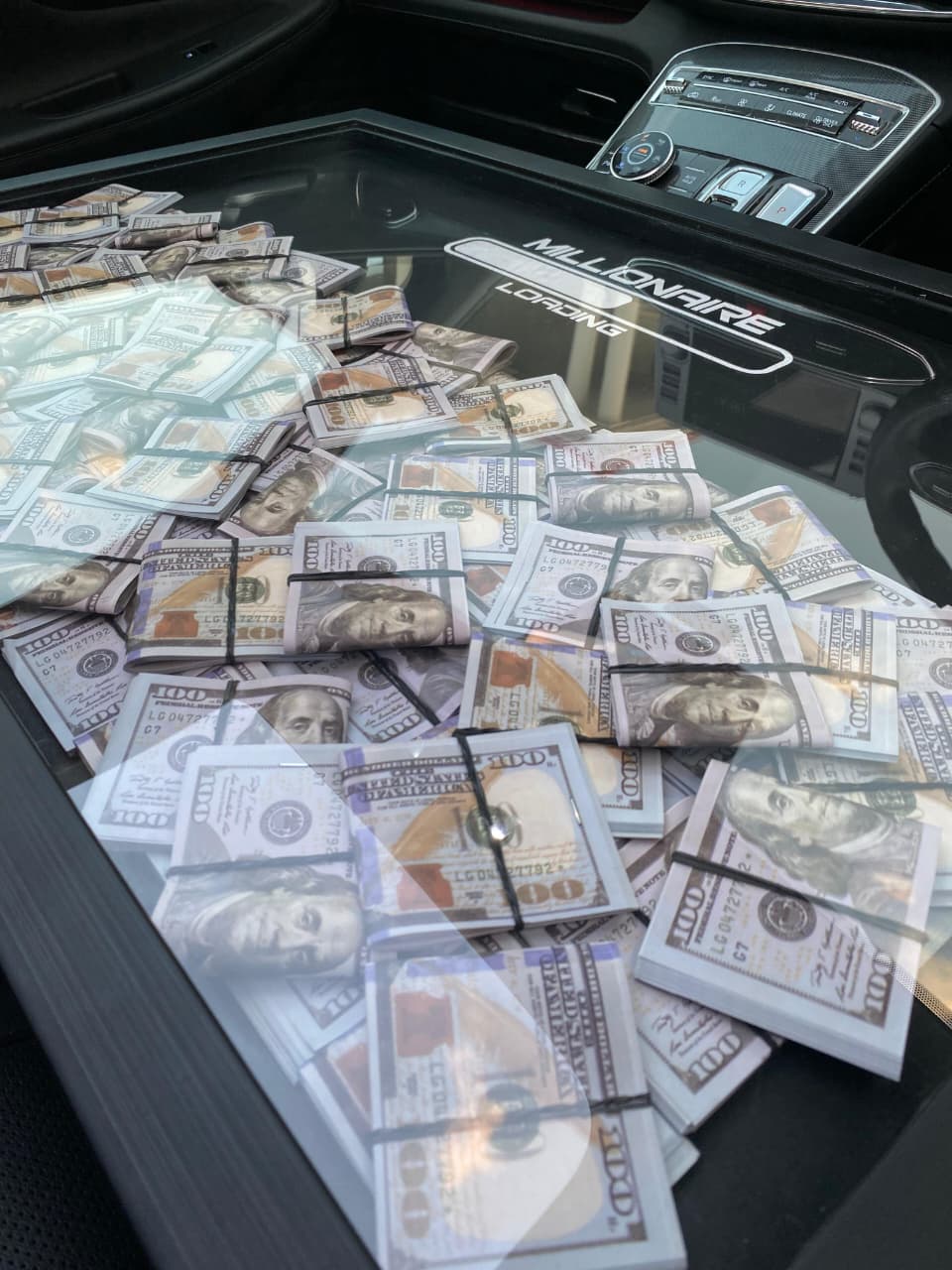 BILLIONAIRE Dollars Stacked 3D Frame [ 3ftx2ft ] - USD (20 % OFF) - MINDSTONE